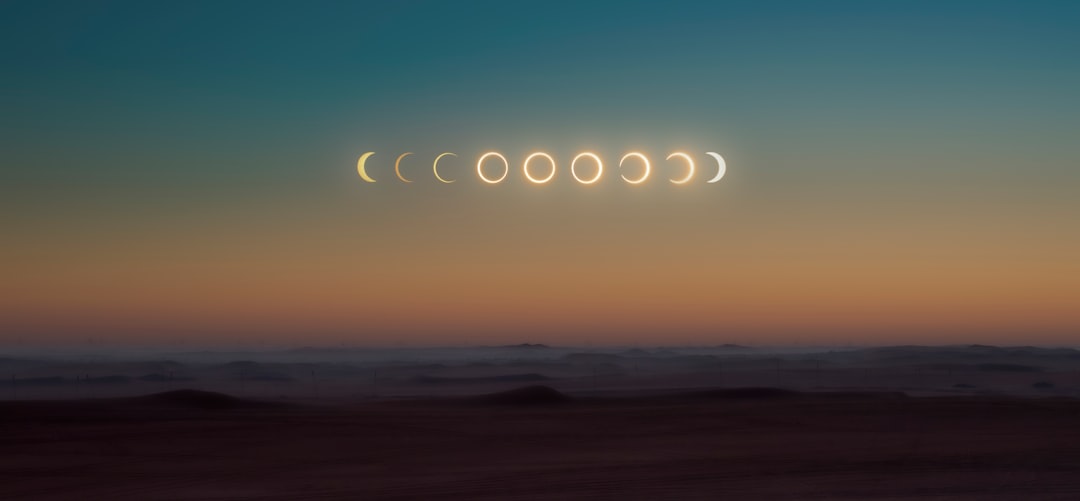 The Solar Eclipse on the 26th of December 2019. Composite image of the eclipse phases.