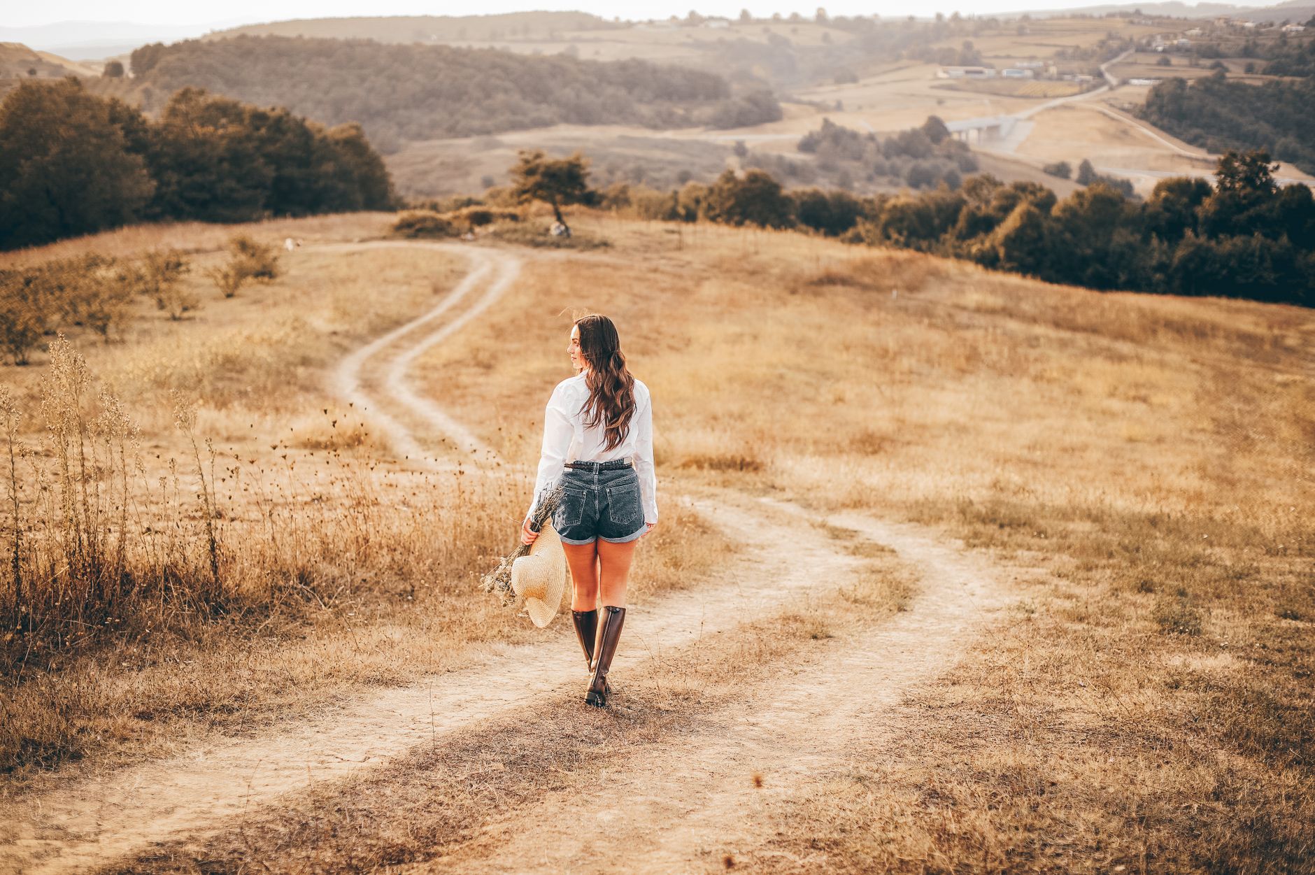 A woman on her path